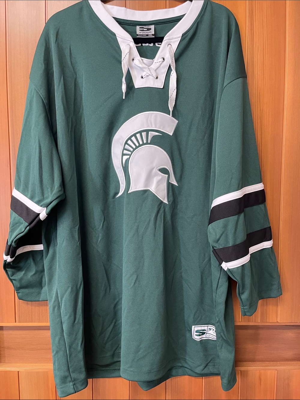 Michigan State Spartans Men’s Lace-Up Stadium Hockey Jersey NWT XXL